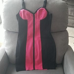 Pink and black Nicki Minaj party dress